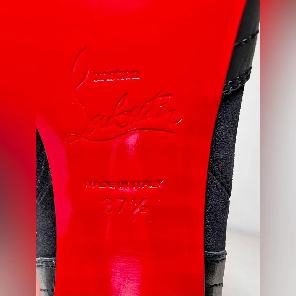 Christian Louboutin Santia Botta 85mm Knee-High Western Pointed Toe Heeled Boots - Picture 11 of 11